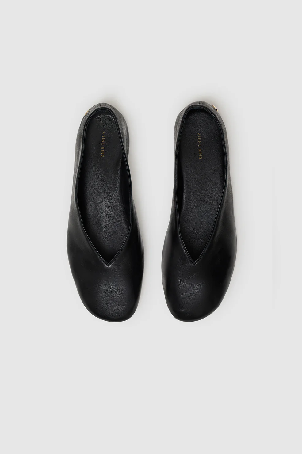 Ana Flats Smooth Leather - Black - Image 3