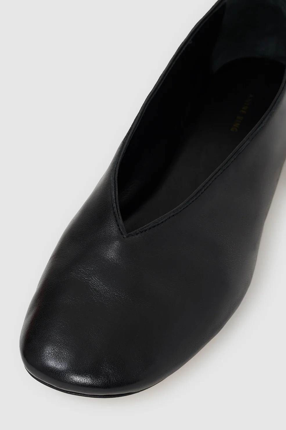Ana Flats Smooth Leather - Black - Image 4