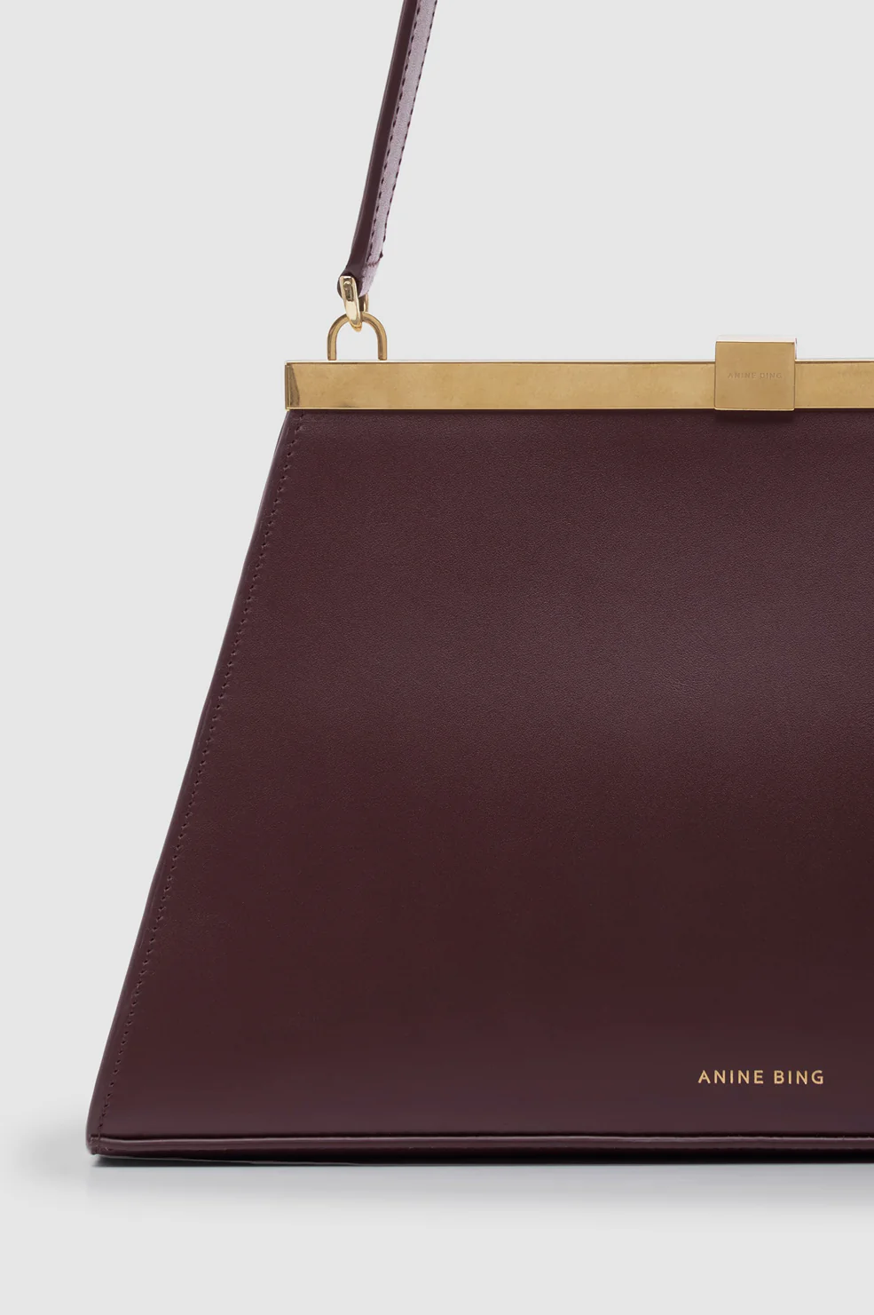 Anine Bag Smooth Leather - Fig - Image 5