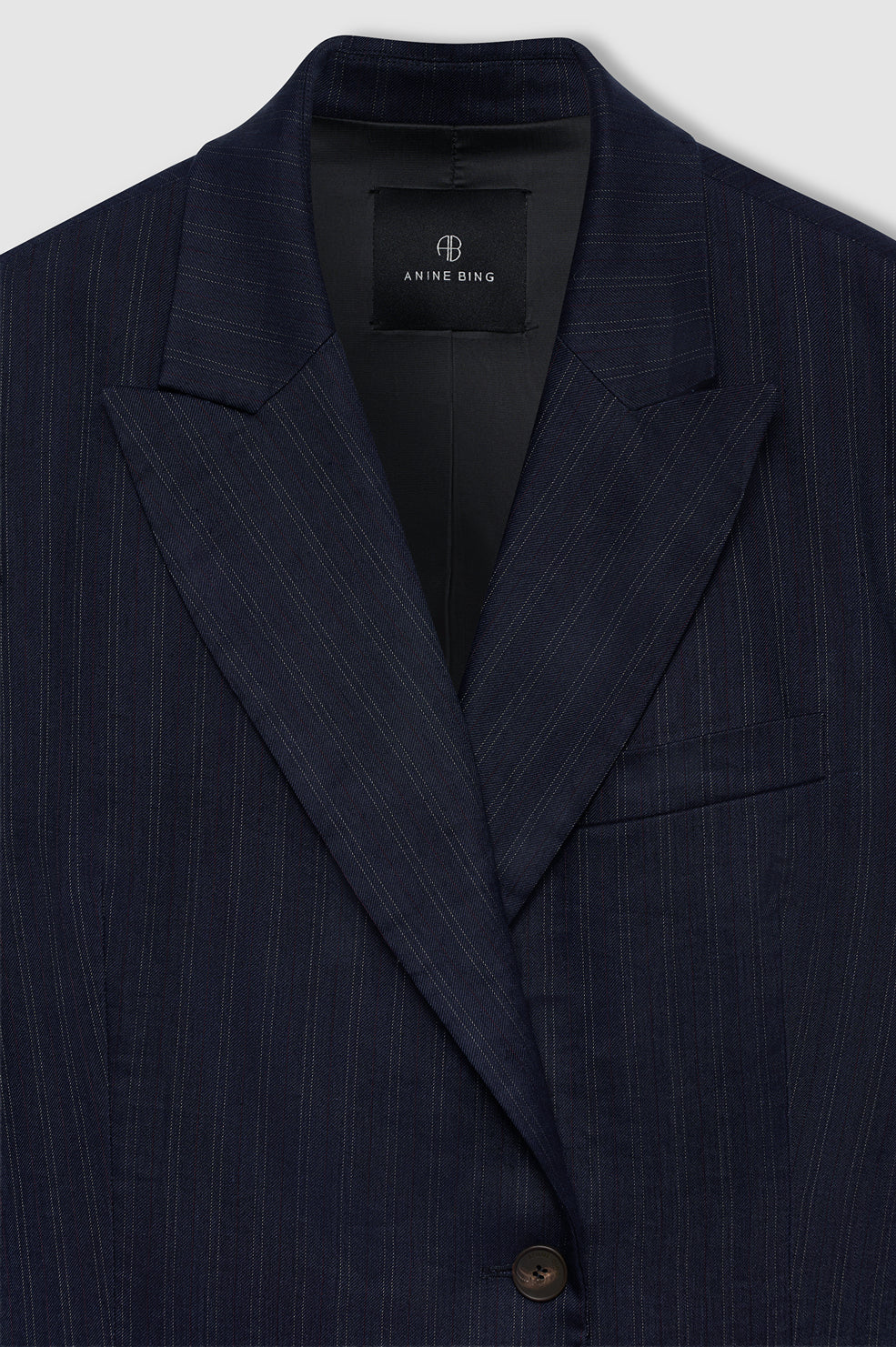 Aretha Blazer - Navy Pinstripe - Image 4