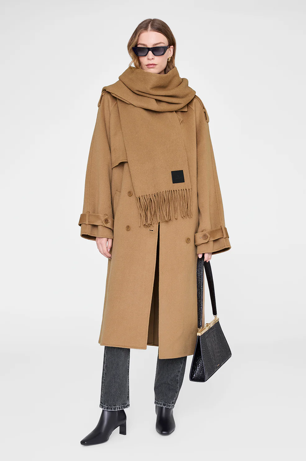 Augustina Scarf - Camel Wool - Image 2