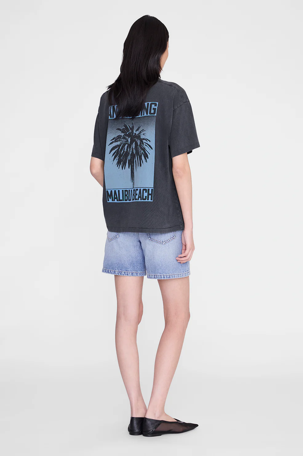 Cade Tee Palm - Washed Black - Image 2