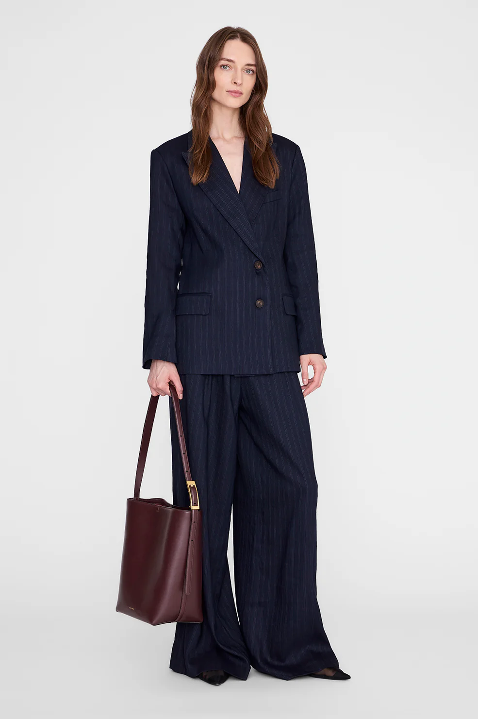 Elly Bucket Bag Grained Leather - Fig - Image 2
