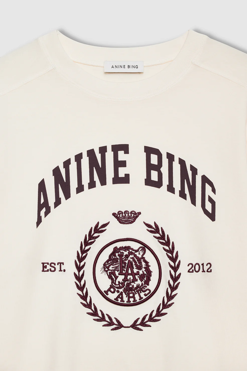 Jaylin Tee Collegiate - Cream - Image 4