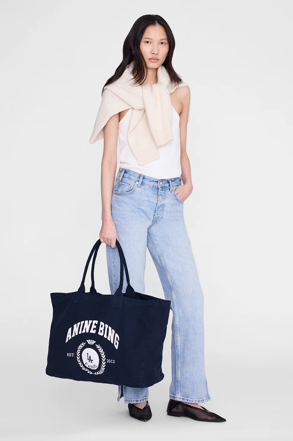 Leo Canvas Tote Collegiate - Blue - Image 2