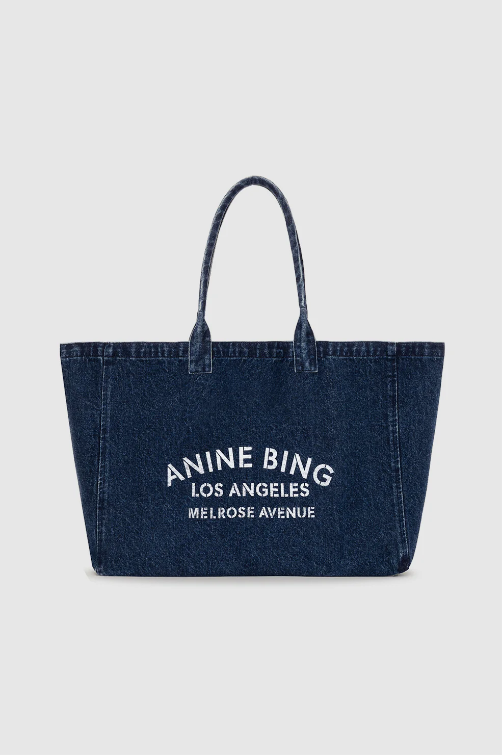 Leo Denim Tote - Ink Blue