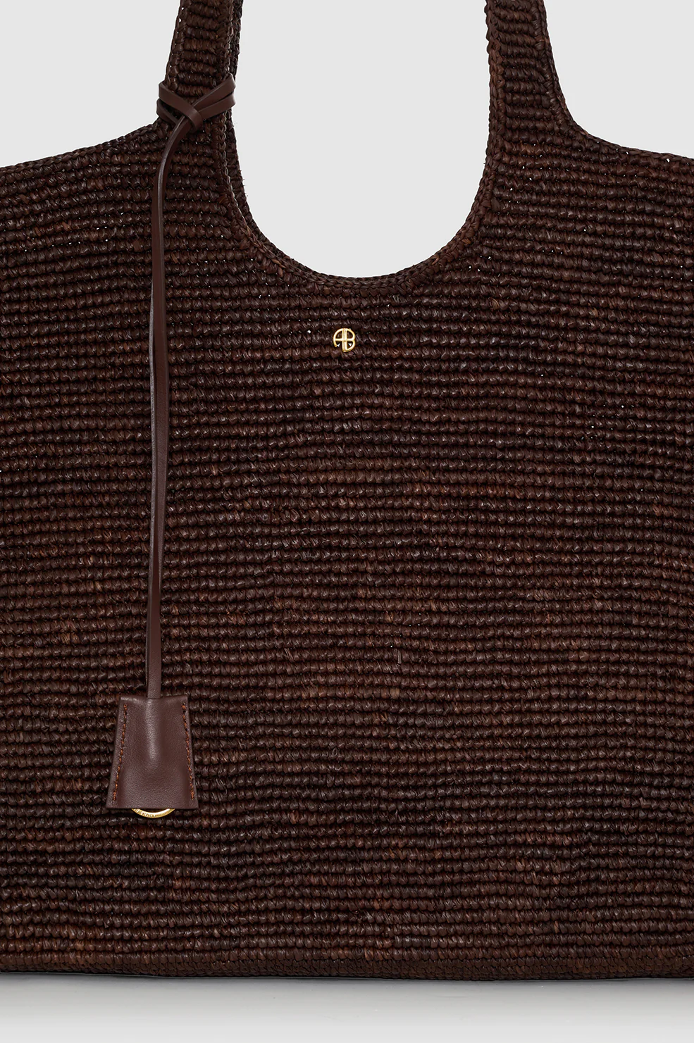 Lili Tote Raffia - Dark Brown - Image 5