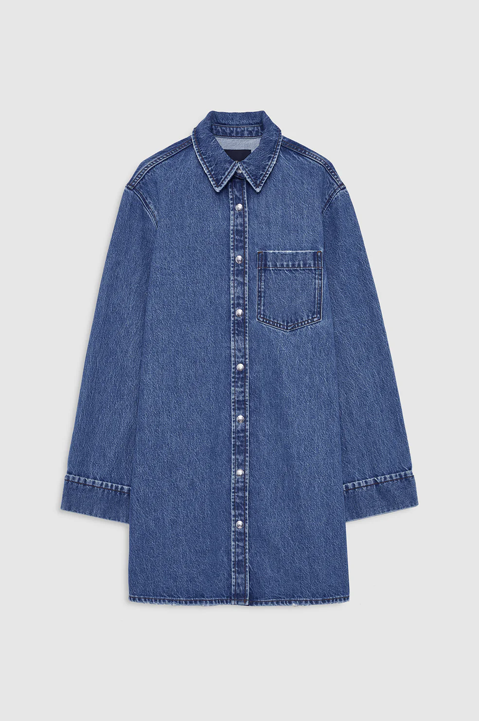 Mary Dress Long Sleeve - Freshwater Blue - Image 3