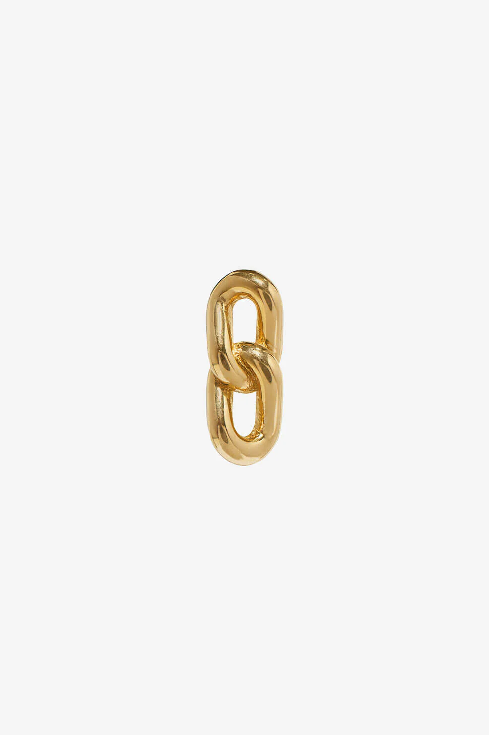 Mini Double Link Stud - Gold