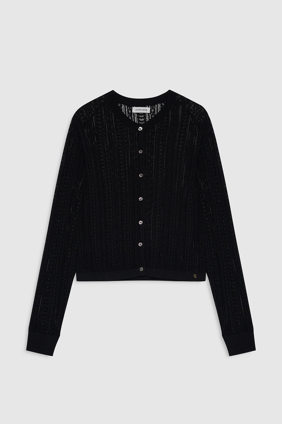 Moni Crop Cardigan - Black - Image 3