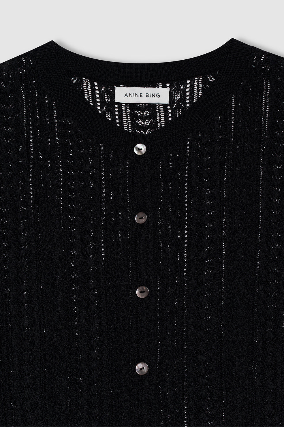 Moni Crop Cardigan - Black - Image 4