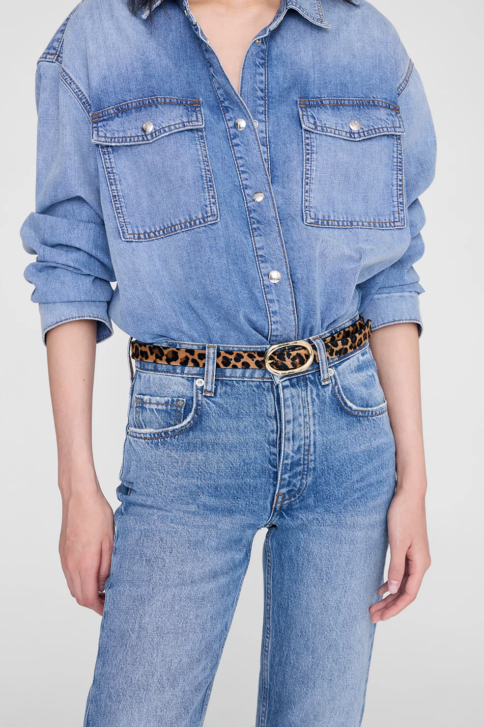 Small Signature Link Belt - Leopard - Image 4