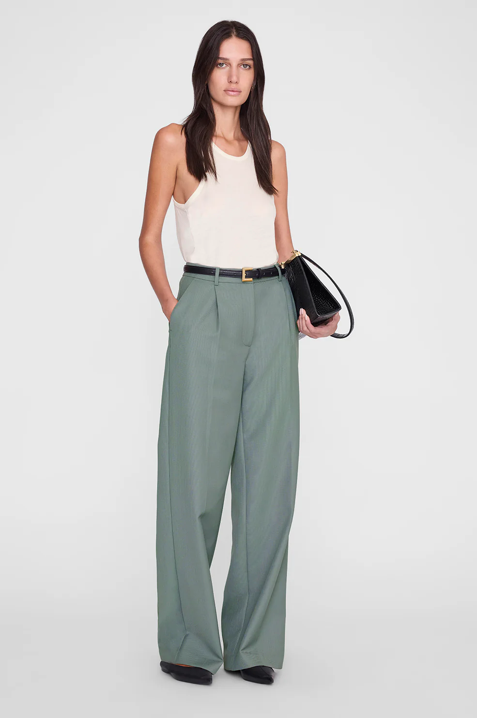Trent Trouser - Sage - Image 2